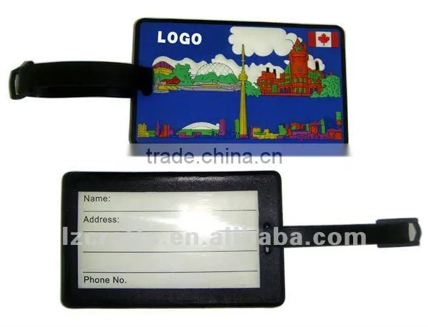 soft pvc luggage tags