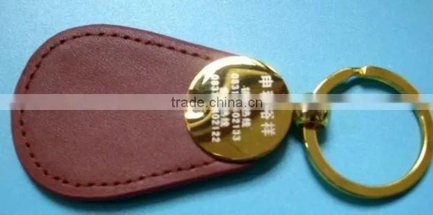 Nice Fashion Metal leather Keychain