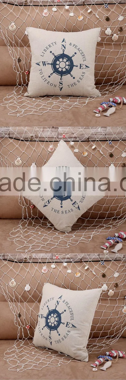 Gifts Items Mediterranean Style Printing Cushion Cover Pillow