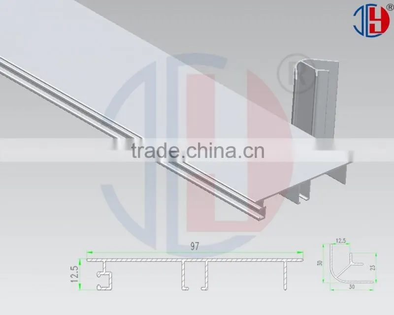 T5 - T8 6063 aluminium series with extruded profile