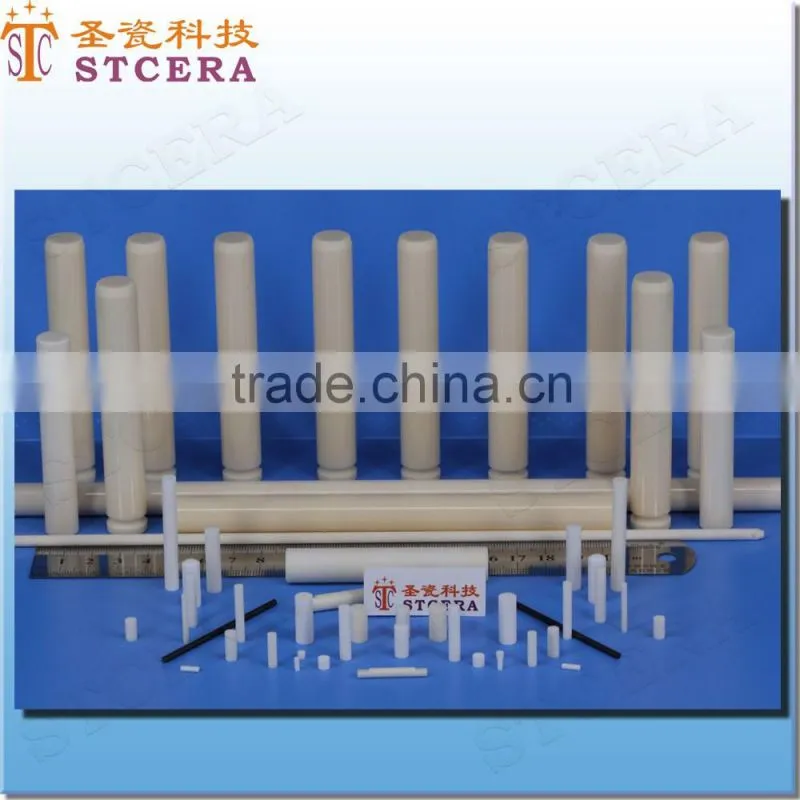 STCERA threaded alumina roller high pressure alumina sleeve rod rods