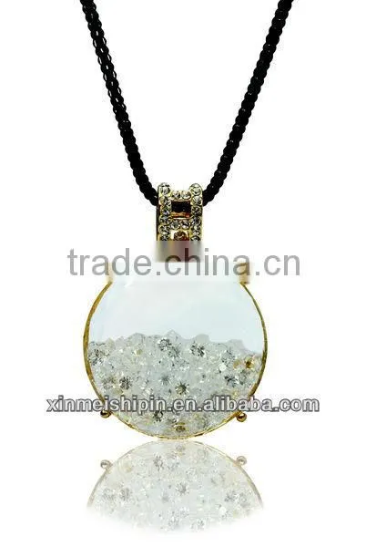 18K Gold Plating necklace & crystal Cat-eyes stone China jewelry LN058-2