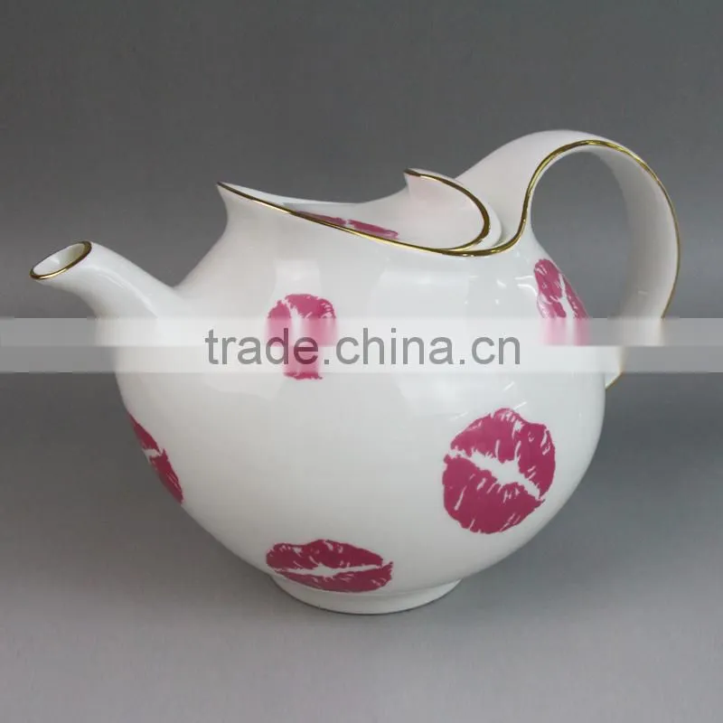 ceramic pink arabian coffee pot, flower pot coffee cup, coffee pot for one person