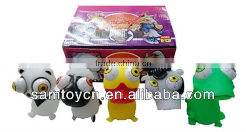 Vinyl rolling pop eye animal toy