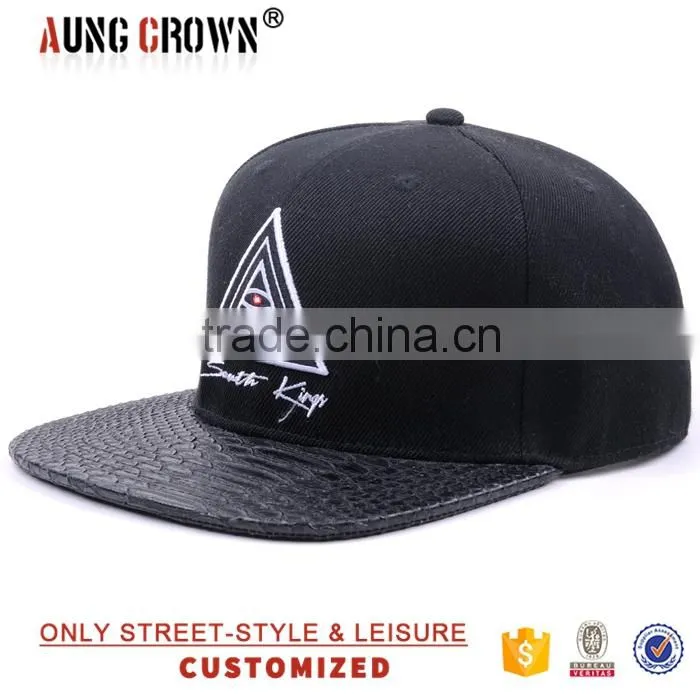 Fashion 6 panels 3D logo custom snap back hat