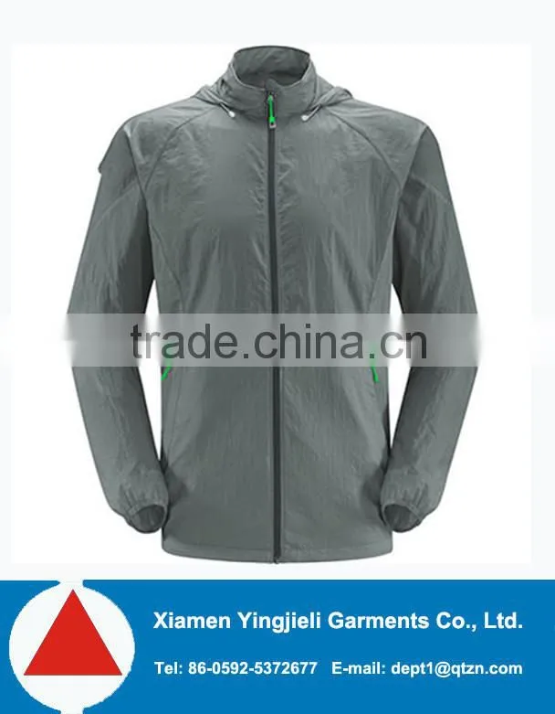 2015 adult lightweight packable hooded rain jacket wind jacket