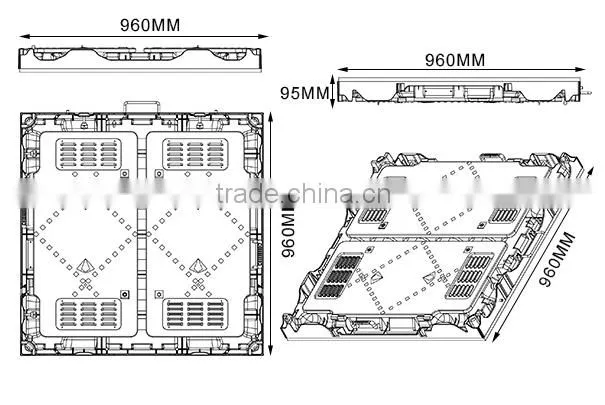 10mm Pixels and Video Display Function p10 led module