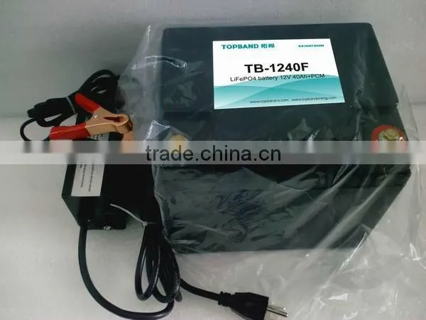 12V 40Ah lithium battery for lamping,solar pannel,ups application.