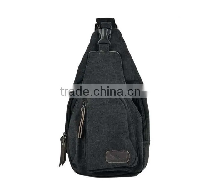 Men's Canvas Cross Body Chest Pack Bicycle Bag