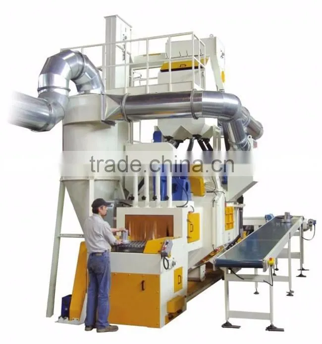 Wire mesh belt continuous shot blasting machines