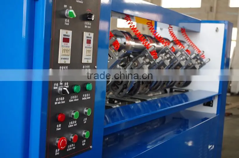 SMBD-HY series electrically left-right moving type inline thin blade slitter scorer