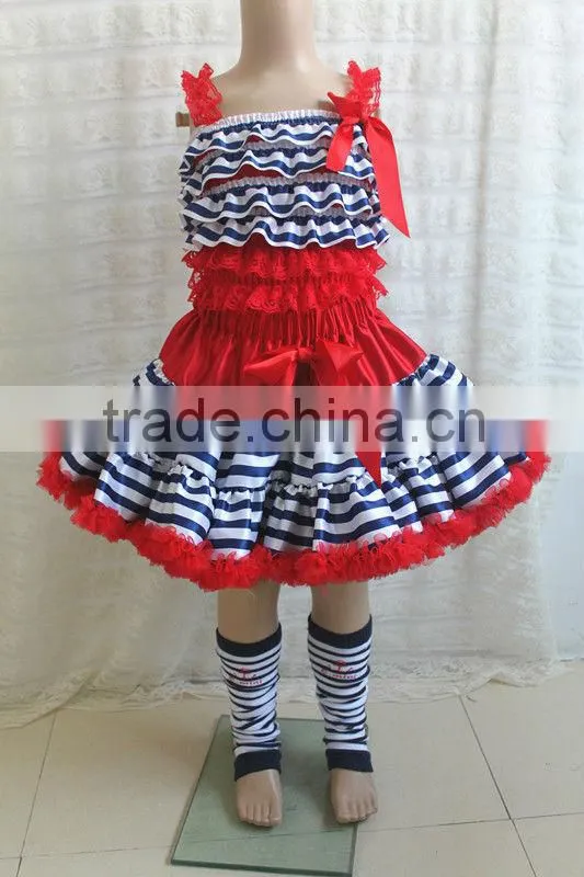 new design new color wholesale chevron pettiskirt for girls hot sale 2013 lastest new design satin skirt