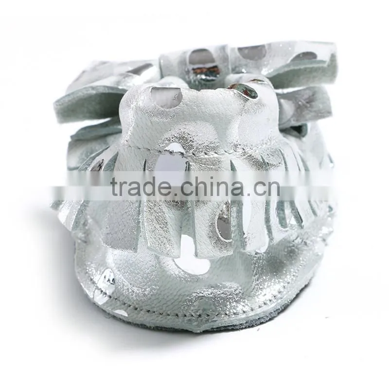 fashion baby glitter girl dace shoes silver toddler baby shoes baby girl tasselshoes