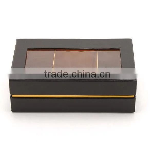 Brown PVC Window Macaroon Cardboard Paper Packaging Boxes