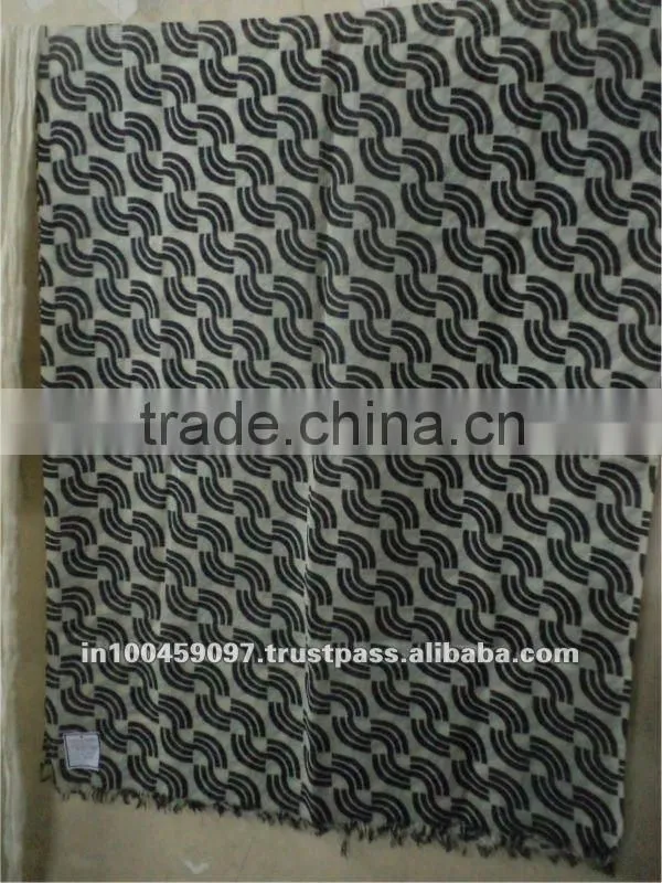 Wool printed shawls for women