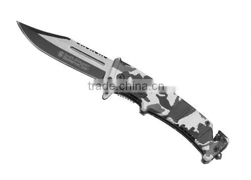 Folding WIth Camo Color Combat Knife