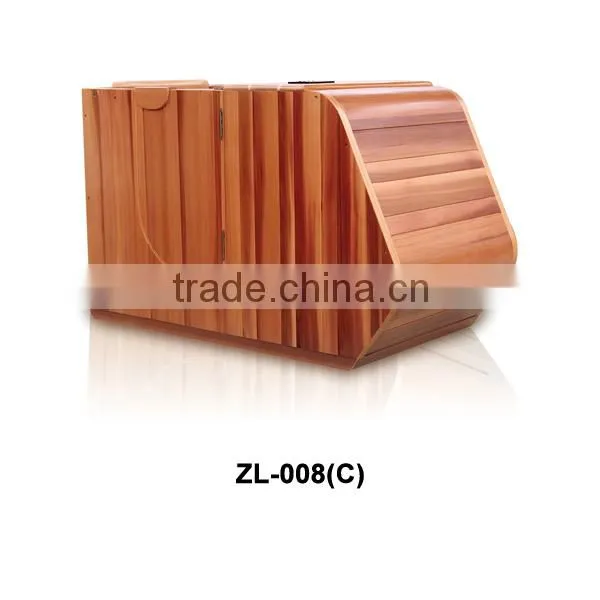 wooden half body infrared sauna box ZL-008(C)