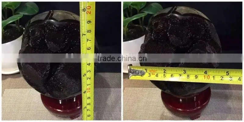 Natural Rock Septarium Geode Crystal Stone Ball Hemisphere Ornaments