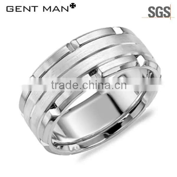 Wide Heavy Tungsten Carbide Men Rings Bands