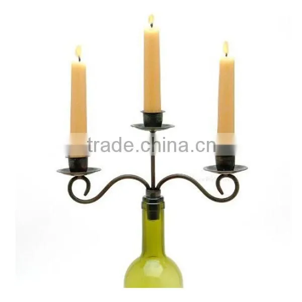 Wine Bottle Stopper Taper Candel Candelabra