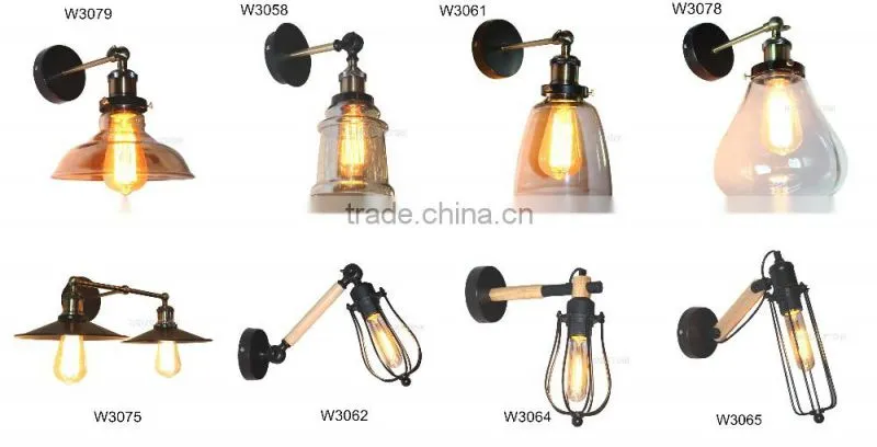 European glass hotel wall lamp retro,Glass hotel wall lamp retro,Wall lamp retro W3061