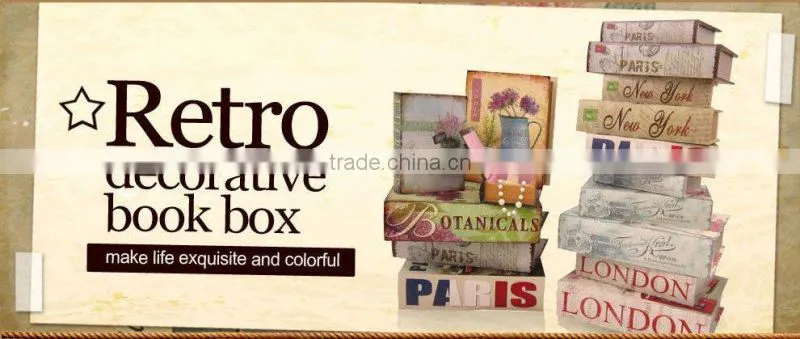 Decorative vinatge book box