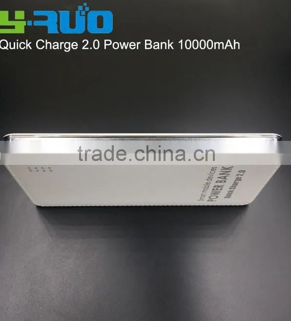 2016 newest product quick charge 2.0 charger power bank with Type C port for smartphone, macbook pro, tablets