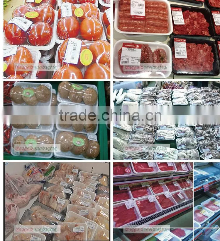 KW450 Small Food Tray Cling Film Wrapping Machine