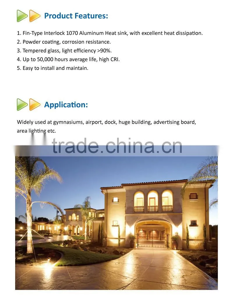 Outdoor IP65 Waterproof SAA TUV listed LED Flood Light