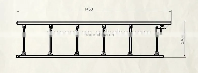 hospital bed folding guard rails, Stainless Steel Hospital Bed Side Rails ,