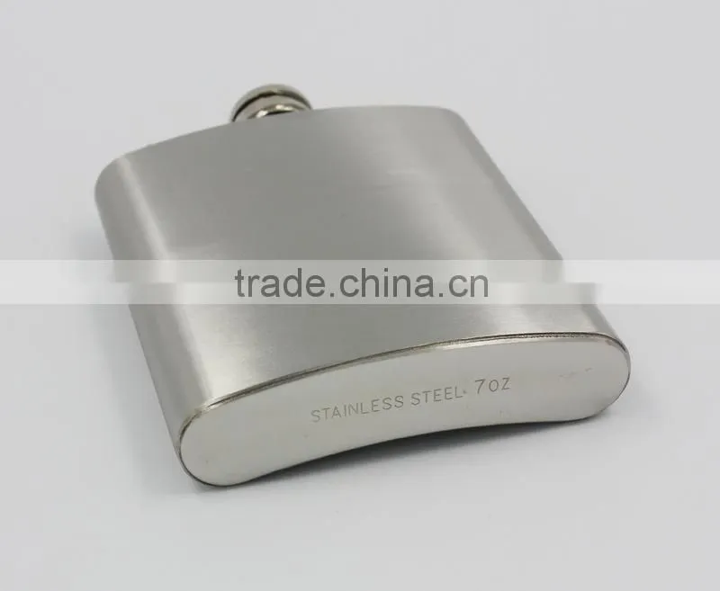7oz mini flask leak-proof eco-friendly FDA LFGB stainless steel hip flask lead Pb free