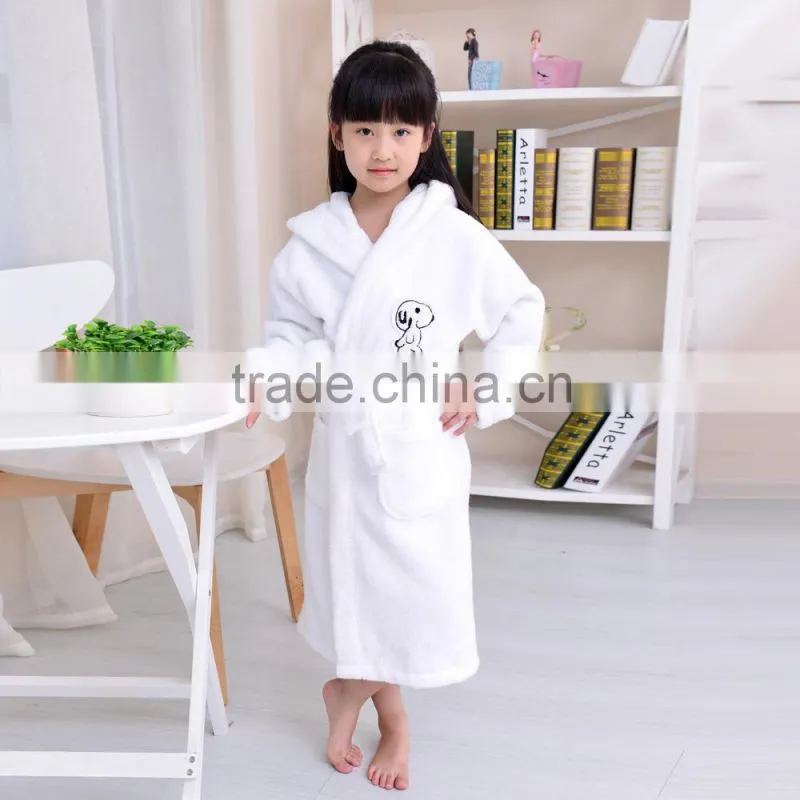 2014 Hot Sale Soft Feel Coral Fleece Children's Bathrobe