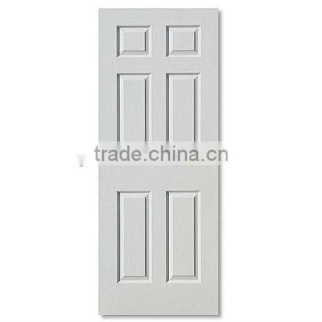 white primer hdf door skin 2 panels