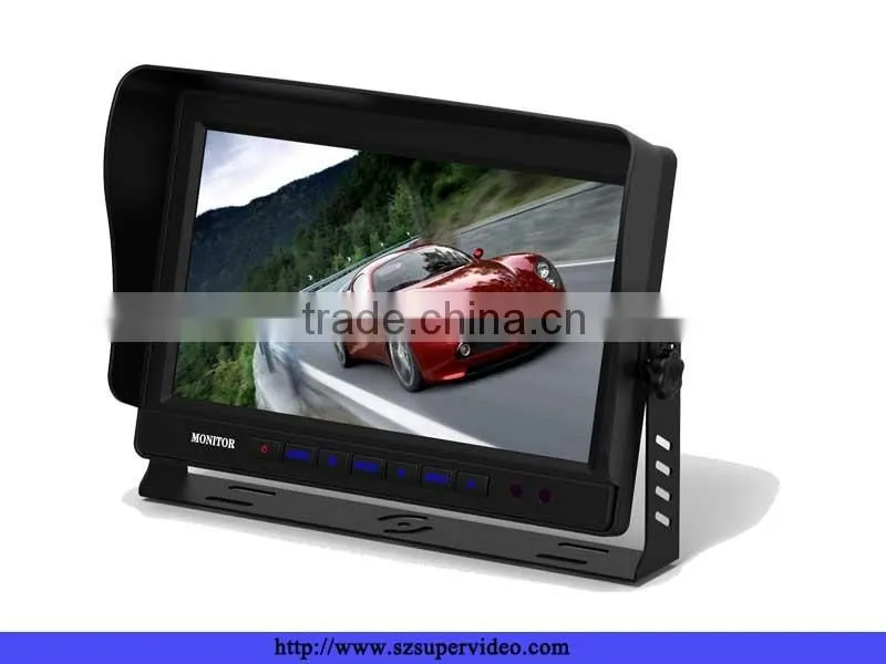10.1 inch car quad monitor automobile dashboard monitor with 4 video input