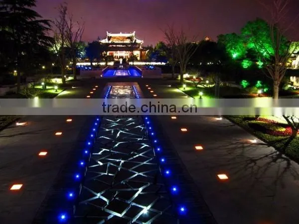 RGB DMX control 18w led underground light/IP68 stainless led underground light