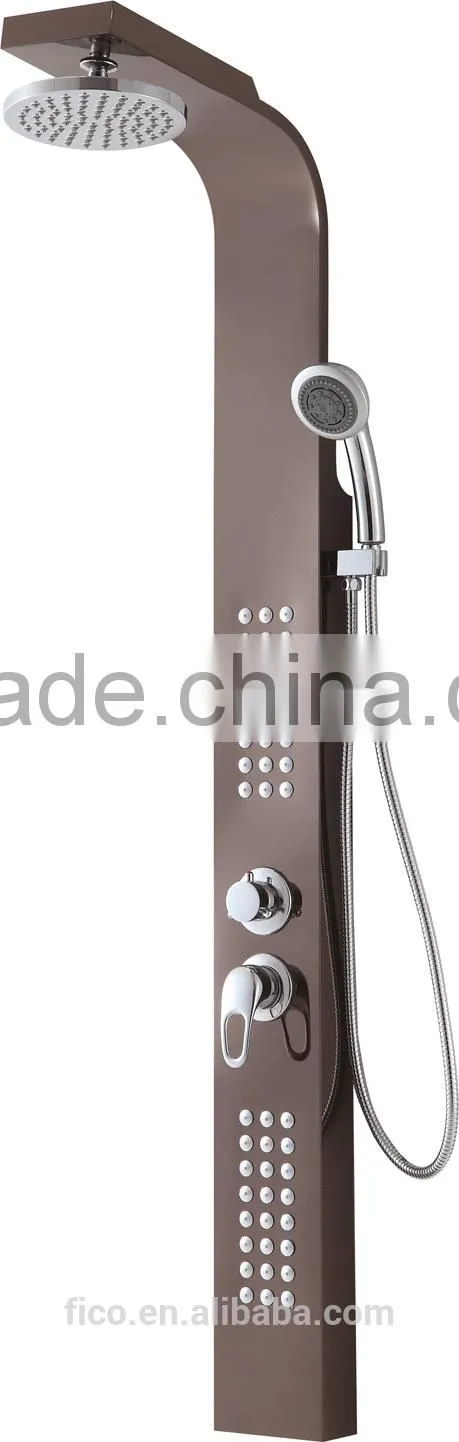 FICO New 304# Stainless steel shower panel FS-1502(Satin chrome)