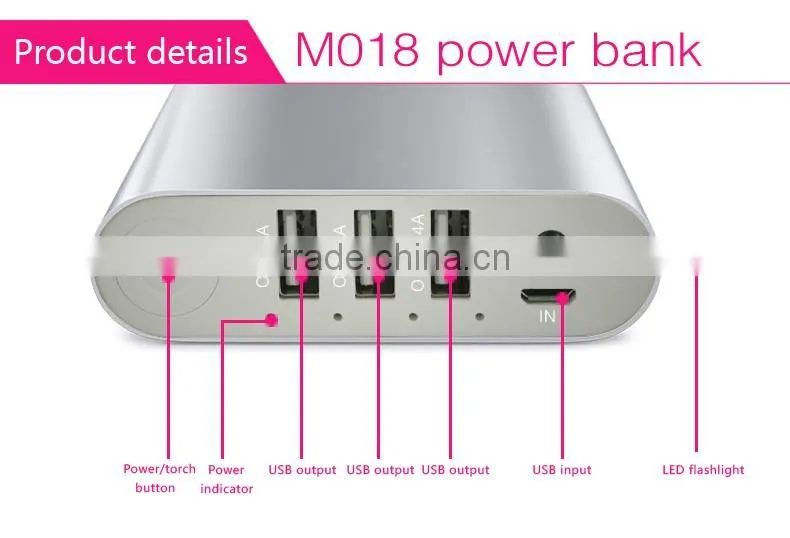 top quality Portable External Power Bank Battery Charger