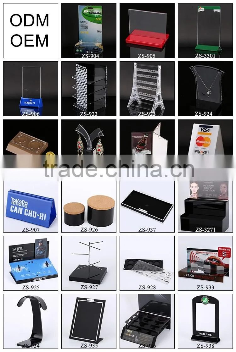 China gold supplier customized logo nontoxic acrylic menu holder