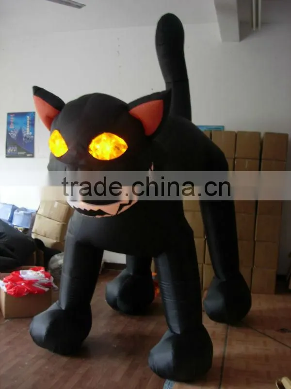 Inflatable Black Cat For Halloween Decoration