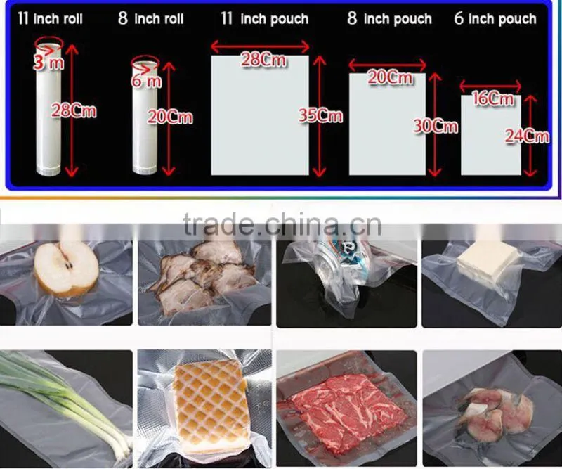 Freezer Use11" x 50' Commercial Grade Vacuum Sealer Food Saver Storage Roll Bags