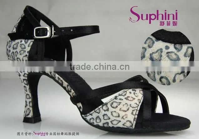 Suphini Super Hot Design Latin Dance Shoes Leopard