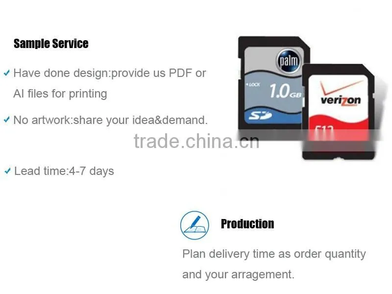 Factory Price Waterproof Heat Resistant Memory SD Card Label Printing