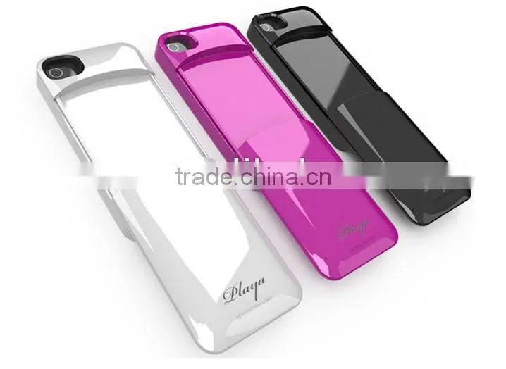 for iPhone 4 4S Slider Credit Card Holder Hard Case Cover Shell Drawer Locker