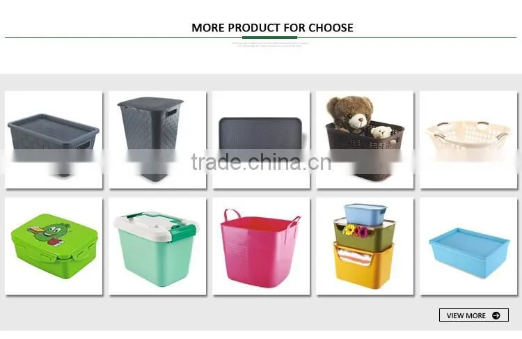 Plastic storage bucket with lid
