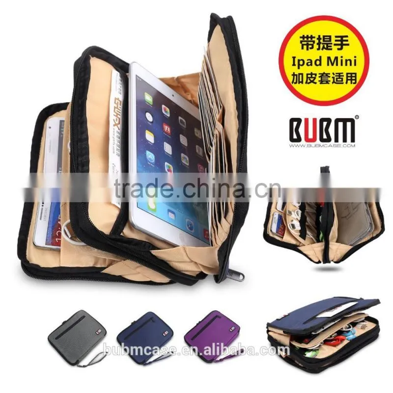 Grey 7.9 inch Tablet Case for Notebook Tablet Sleeve Pouch Portable Electronics Accessories Organizer