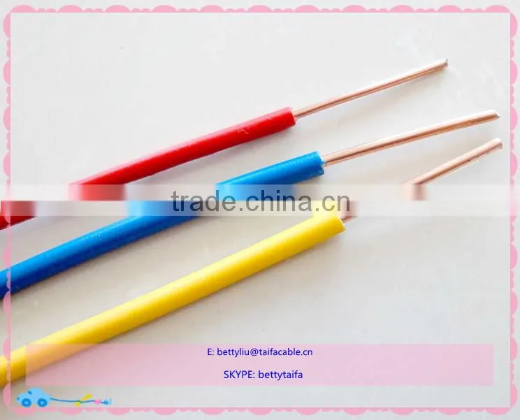 Supply coppper conductor PVC insulation electrical H05VV-F/H05V2V2-F/H05VVH2-F cable