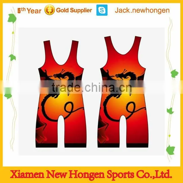 Sublimated wrestling singlet/wrestling wear
