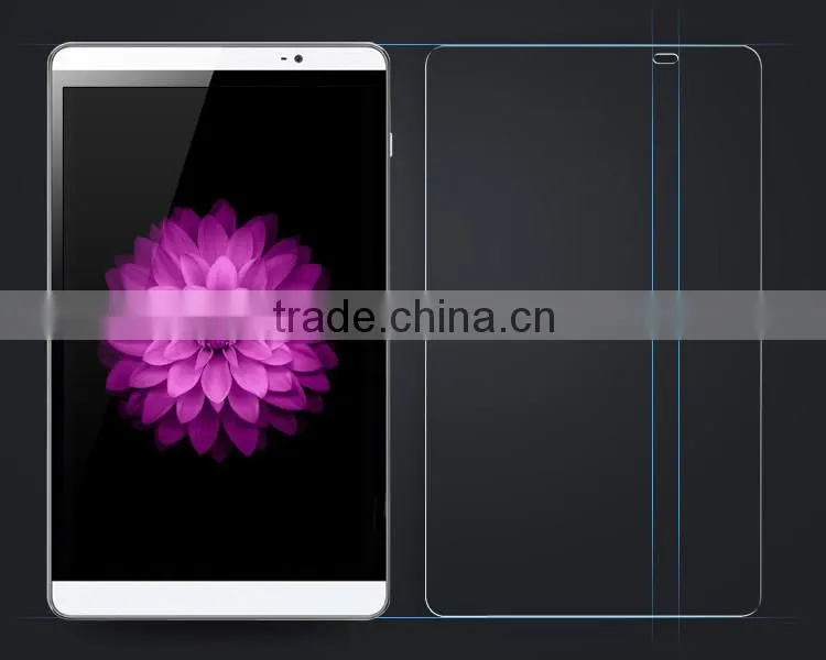 Custom made 8 inch 9h tempered glass cell phone screen protector for huawei M2
