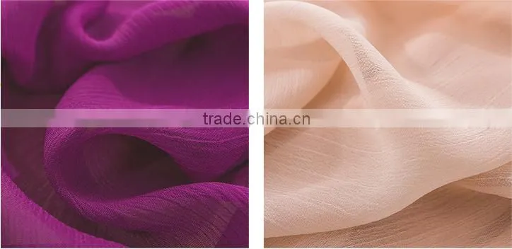 Polyester according pleated soft chiffon fabric