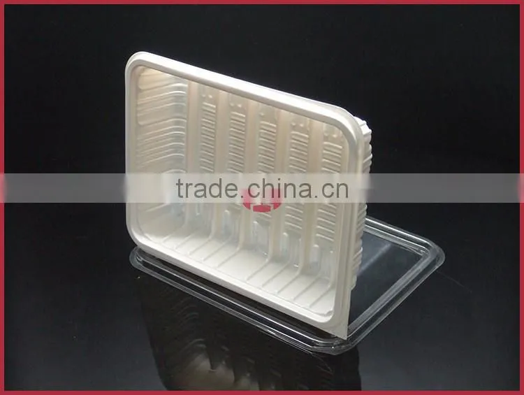 Custom APET Plastic Food Container with Lid Frozen Food Box Packaging XS-CYJ-001